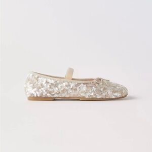 Zara kid’s SEQUIN BALLET FLATS
